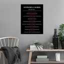 Motivational Wall Art Home Decor Inspirational Entrepreneur Quotes Canvas Poster Artwork Positive Sign Picture Print for Modern Living Room Office Reading Room Wooden Ready to Hang [18''Wx24''H]