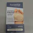 2 Pairs Metatarsal Pads - Gel Ball of Foot Cushions for Women & Men, Washable & Breathable Foot Pads Insoles Ball Pain Relieve for Mortons Neuroma, Metatarsalgia & Bunions, Fit High Heels, Beige, Large