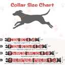 2 x Kazazoo Dog Collar Cute and Soft Nylon Puppy Collar Girl, Adjustable Dog Collars for Medium Large Dogs, Sweet Heart-L