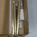 16-56 Inch Curtain rods, 1 Inch Diameter Splicing and Telescoping Structure Window Treatment Rods Set Adjustable Drapery Rods Heavy Duty Pole, Warm Gold