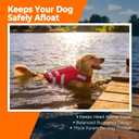 LeLePet Dog Life Jacket, High Flotation Dog Life Vest for Swimming, Boating, Ripstop Reflective Pet Swim Vest for Small Medium Large Dogs Pool Floats Adjustable Swimming Vest for Dogs Water Safety