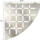 FROSCH Stainless Steel Shower Shelf, Corner - Quadrant (Brushed)