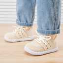 BMCiTYBM Baby First Walking Shoes Boys Girls Infant Sneakers Breathable 6 9 12 18 24 Months Camel Size 6-12 Months Infant