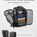 tomtoc Travel Backpack 28L, TSA Friendly Flight Approved Carry-on Luggage, Personal Item Travel Bag, Water-resistant Lightweight Business Rucksack, Durable Bag Fits 16 Inch Laptop