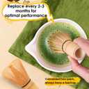 Matcha Whisk - 2-pack Bamboo matcha Whisk set, Handcrafted Traditional Japanese Chasen, 100-Prong Matcha Stirrer Wisk Mixer Brush for Authentic Matcha Tea Preparation