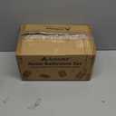 7PCS Bathroom Accessories Set, with Soap Dispenser, Q-tip Holder, Toothbrush Holder, Tumbler, Soap Dish, Vanity Tray, Bathroom Set Complete Organizer Countertop for Modern Decor, Beige