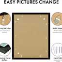 Hongkee 16x20 Frame, Black Wood Style - Display Posters 11 x 14 with Mat or 16x20 without Mat, Wall Mounting Horizontal and Vertical, 1 Pack