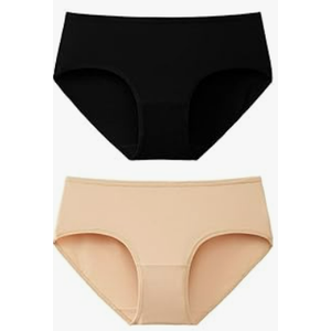 innersy Womens Underwear Cotton Seamless Soft Hipster Panties Ladies Mid Rise Bikini, size M, 6 pcs