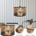 PRETYZOOM Simple Light Decor Accessories Light Lamp Shade Retro Lampshade Replacement Lamp Cover Modern Drum Lampshade Table Hanging Lamp Light Shade Lighthouse Weaving Japanese-style, 30x20cm