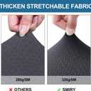 Smiry Waterproof Seat Covers for Dining Room Chairs Set of 4, Stretch Jacquard Removable Washable Chair Seat Slipcovers Protector, No Rear Covers, Dark Grey