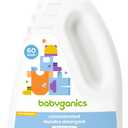 Babyganics 3X Baby Laundry Detergent, HE compatible, Stain-Fighting, Fragrance Free, 60 Fl Oz
