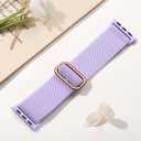 Wepro Stretchy Solo Loop, Compatible with Apple Watch Band 38mm 40mm 41mm 42mm 44mm 45mm 46mm 49mm for Women Men, Soft Nylon Elastic Breathable Strap for iWatch Series SE 10 9 8 7 6 5 4 3 2 1 Ultra (Lavender Purple)