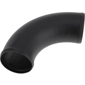 3.5" OD 90 Degree Bend 6064 Aluminum Alloy Tube Intercooler Pipe Surface Blasting Air Intake Connection Hose W/Double Bead Roll 5.9" Length Black