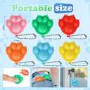112pcs Mini Pop Fidget Toys Pack Party Favors, Silicone Cat Squeeze Pop and Pop Bracelet it Bubble Fidget Bulk Sensory Toys, Party Bag Fillers for Kids