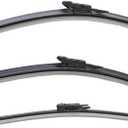 AUCERAMIC Wiper Blades Fit for Mercedes-Benz GLA250/CLA250 2014-2015, GLA45 AMG 2014-2015, Automotive Replacement Windshield Wiper Blades 24 "+19"+12"(Set of 3)