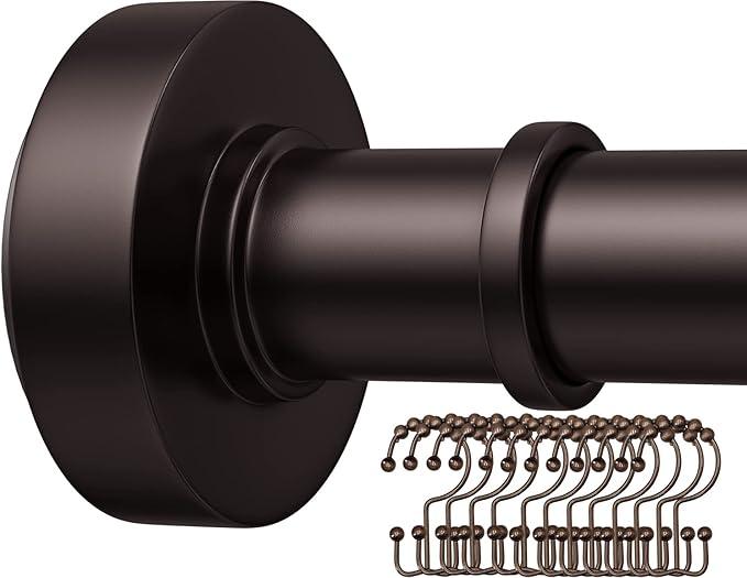 Bronze Shower Curtain Rogs 18-72 Inches, Bronze