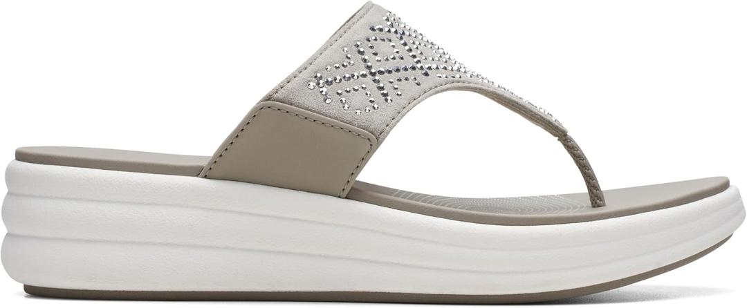 Clarks Women's Drift Way (Silver,10)