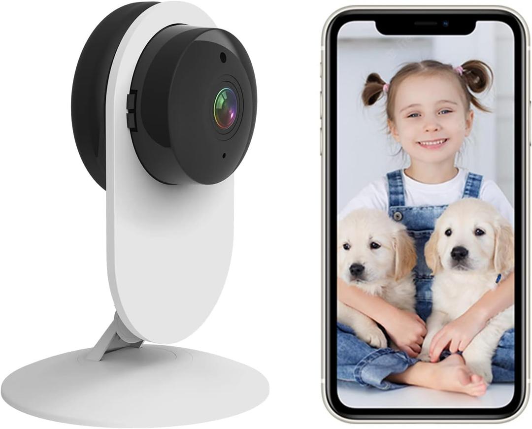 Smart Camera DIY, 1080p HD Surveillance with 2-Way Communication, Motion Detection and Night Vision, No Monthly Bill, Compatible with Alexa and Google, for Elderly, Babies, Pets