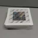 Egofine 6x6 Picture Frames Set of 4, Made of Solid Wood Covered by Plexiglass Display 4x4 with Mat or 6x6 without Mat, for Table Top Display and Wall Mounting Photo Frame, White