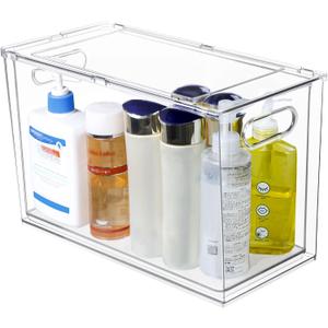 loobuu Plastic Storage Drawer, Clear Stackable Storage Bin, Multi-Use Large Organization Solution for Kitchen, Pantry, Bathroom, Home, Snack, Makeup, Under Sink Organizer Vanity Cabinet loobuu Plastic Storage Drawer, Clear Stackable Storage Bin, Multi-Use Large Organization Solution for Kitchen, Pantry, Bathroom, Home, Snack, Makeup, Under Sink Organizer Vanity Cabinet