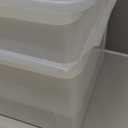 IRIS USA File Box, Plastic File Organizer with Lids for Letter/Legal File, Portable Document Box For Moving, Storage Bin with Durable and Secure Lid, Stackable Nestable BPA-Free, Clear 35 Qt. Pack of 4 