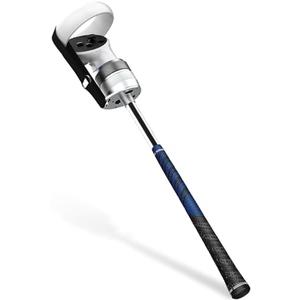 VR Golf Club Handle Accessory for Oculus Quest 2/ Meta Quest Pro - Aluminum Case and Shaft with Real Golf Grip - Quest 2 Golf Club Attachment with Controller Secure Reinforced Straps (2023 Version)