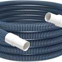 Pool Vacuum Hose With Swivel Cuff 1-1/4" Diameter 36FT Flexible Heavy Duty Pool Vacuum Cleaning Hose Perfect for Above&In Ground Swimming Pool