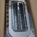 Elite Gourmet ECT4123 Long Slot 4 Slice Toaster, Extra Wide 1.5" and 5.1" Deep Slots, Bagel, Defrost & Cancel Functions, 6 Toast Shade Settings, Fits Bagels, Waffles, Artisan Breads, Stainless Steel