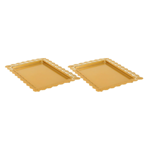 uyoyous Gold Cake Stand Set 2 Pcs Cupcake Stand Metal Cake Stand Gold Dessert Table
