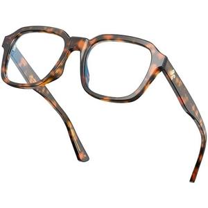 VISOONE Oversized Square Blue Light Blocking Glasses Fashion Computer Eyewear for Women and Men BENNETT