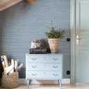 HueBurst Grasscloth Peel and Stick Wallpaper 17.3" x 197" Blue Textured Grasscloth Wall Paper Renter Friendly Wallpaper Self Adhesive Removable for Bathroom Bedroom