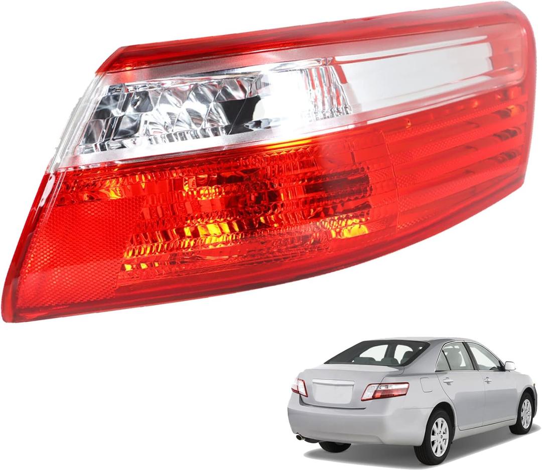 1-Pack Tail Light Assembly Brake Lamp Outer Right Side Replacement for 2007 2008 2009 Camry