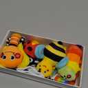 Infinno Baby Wrist Rattle Socks and Foot Finder Set, Perfect Baby Toys for 0-12 Months Newborn Boys and Girls As Shower Gifts, Garden Bug Series