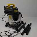 STANLEY 4 Gallon Wet Dry Vacuum, 4 Peak HP Stainless Steel 3 in 1 Shop Vacuum Blower with Powerful Suction, Vacuum for Job Site, Garage, Basement, Workshop, Top Handle, Portable Wet Dry Vac SL18301-4B