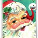 Retro Vintage Christmas Santa Claus Case for iPhone 15, Cute Cartoon Kawaii Winter Christmas Santa Cover for Girls Boys Women Men, Unique Trendy TPU Bumper Cover Case for iPhone 15