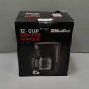 BLACK+DECKER 12-Cup Digital Coffee Maker, Programmable, Washable Basket Filter, Sneak-A-Cup, Auto Brew, Water Window, Keep Hot Plate, Black