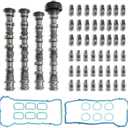 3.6 Pentastar 4Pcs Camshaft Set With Rocker Arm Valve lifters Fit For Ram 1500 Jeep Cherokee Chrysler 200 300 Dodge Grand Journey Charger Challenger 3.6L V6 2011-2016 Replace#5184377AD