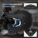 ROOZO Youth Kids Dirt Bike Helmet DOT Approved, Full Face Motocross Set Small