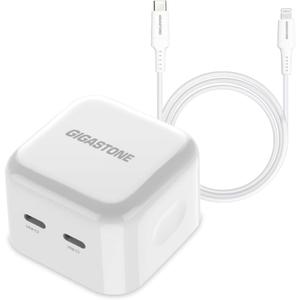 Gigastone iPhone Charger Fast ChargingApple MFi Certified, 35W USB C Charger + 5FT USB-C to Lightning Cable, Fast Charger iPhone 15/15 Ultra /14/14 Pro / 14 Pro Max/iPad/iPad mini/iPad Pro