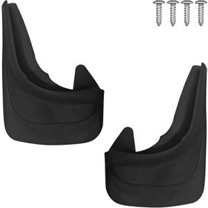 2PCS Mud Flaps Splash Guards, 8.27 x 12.6In Rear Tire Trim for Enhanced Protection, Wheel Mud Flaps Guards Auto for Trucks, Pickup, SUVs, Car Accessories Universal Tire Tailgate (Black)