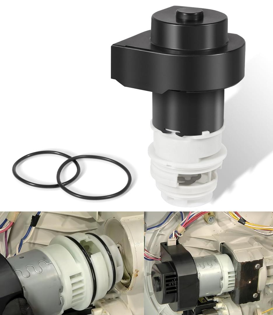 154844301 Dishwasher Circulation Pump Motor Replacement Motor kit Compatible with Frigidaire, Kenmore, Crosley, Kelvinator Dishwasher Replaces for 154792801 154794401 154594201 154700101