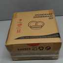 HaWare Stoneware Plates Set of 6, 7.9" Salad Plates, Reactive Glaze Ripple Ceramic Dish Set for Appetizer, Dessert, Scratch Resistant, Small Dinner Plate, Microwave and Dishwasher Safe, Speckled White