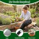 Thealyn 4 Pack 32 Inch Plant Trellis for Potted Plants, Metal Garden Trellis for Climbing Plants, Indoor Outdoor Decorative Vine Support for Pots, Wave Shape, Black