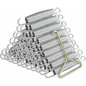 96PCS Trampoline Springs 7 inch: Trampoline Replacement Parts Springs with Puller Tool for Indoor Outdoor Trampolines,Heavy Duty Stainless Steel,Weather Resistant