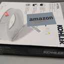 KOHLER 25876-0 Hyten 3" Height, Elevated Soft Close Round Toilet Seat, Contoured Seat with Grip-Tight Bumpers, Quick-Attach Hardware, White