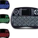 iPazzPort (Upgrade Mini Bluetooth Keyboard with Touchpad Handheld, Backlit Mini Wireless Keyboard with 2.4G USB Dongle for Android TV Box/FireStick/Laptop/PC 21SM