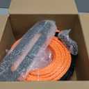 FIERYRED Synthetic Winch Rope 3/8 Inch 100FT - 26500Ibs Winch Line Cable Rope with Winch Hook Fairleads for 4WD Off Road Vehicle ATV UTV SUV SUV Trucks (Orange)