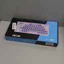 MageGee SKY81 75% Wireless Gasket Mechanical Gaming Keyboard, Hot Swappable RGB Custom Creamy Keyboard w/ 5-Layer Padding, BT/2.4G/USB-C, Knob Control, NKRO for Win/Mac (Dreamy Sky, Violet Switch)