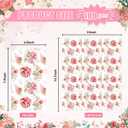 100Pcs Floral Paper Napkins Watercolor Spring Wild Flower Napkin Disposable Guest Bathroom Hand Towels Pink Floral Napkins for Wedding Bridal Baby Shower Tea Party Birthday
