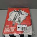 fun shack Black and White Striped Suit Mens Costume, Halloween Costumes for Adults, Halloween Costumes for men (3X-Large)